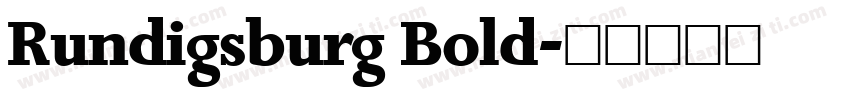 Rundigsburg Bold字体转换